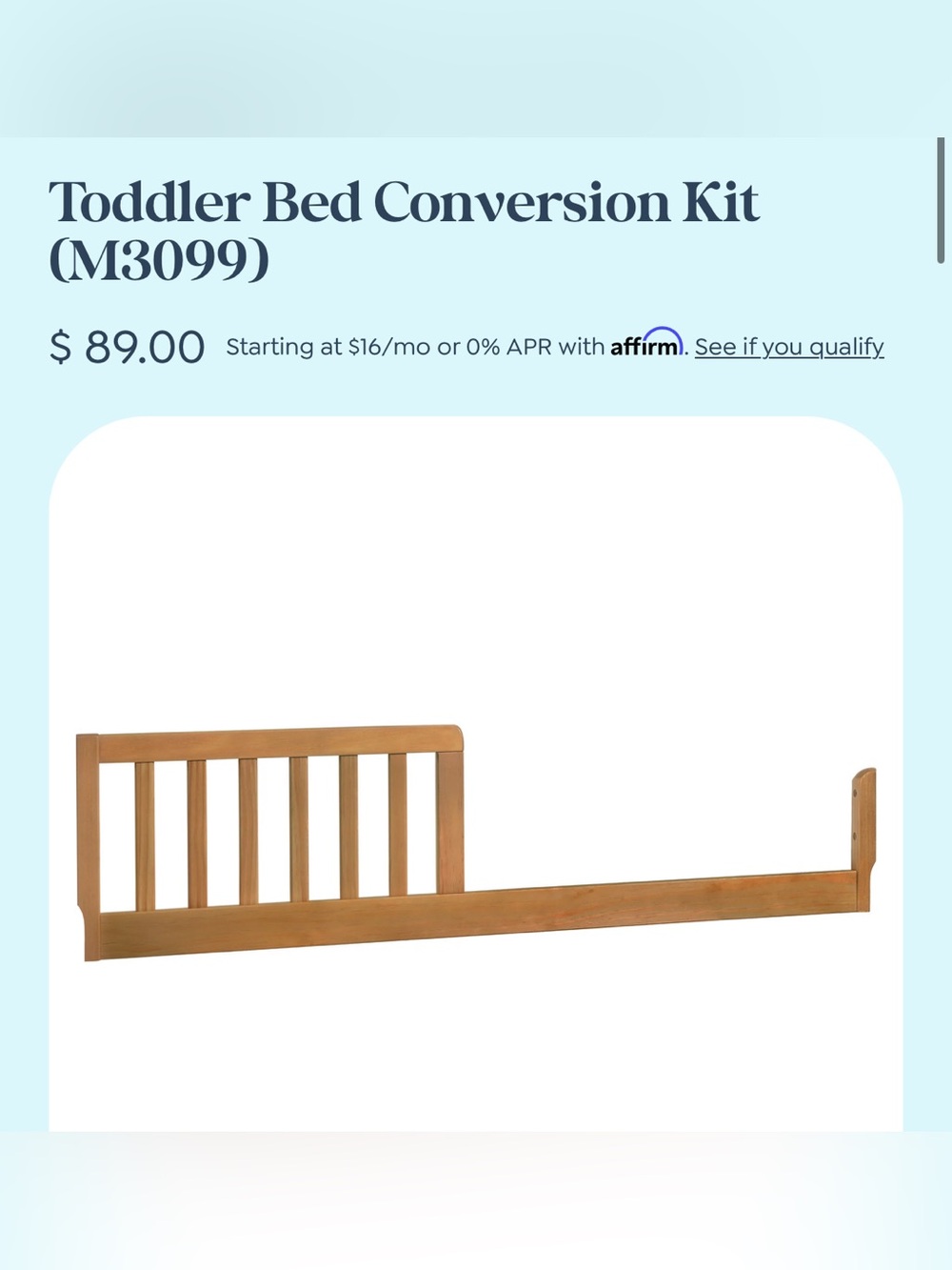 Davinci Toddler Bed Conversion Kit (M3099) - Picture 15 of 16